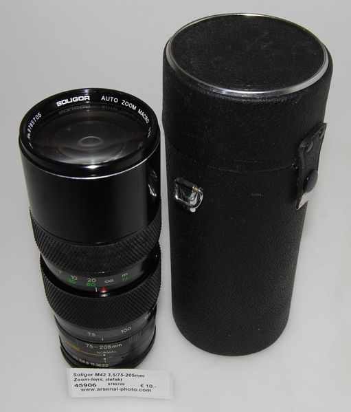 Datei:Soligor 75-205 3.5 Arsenal.jpg